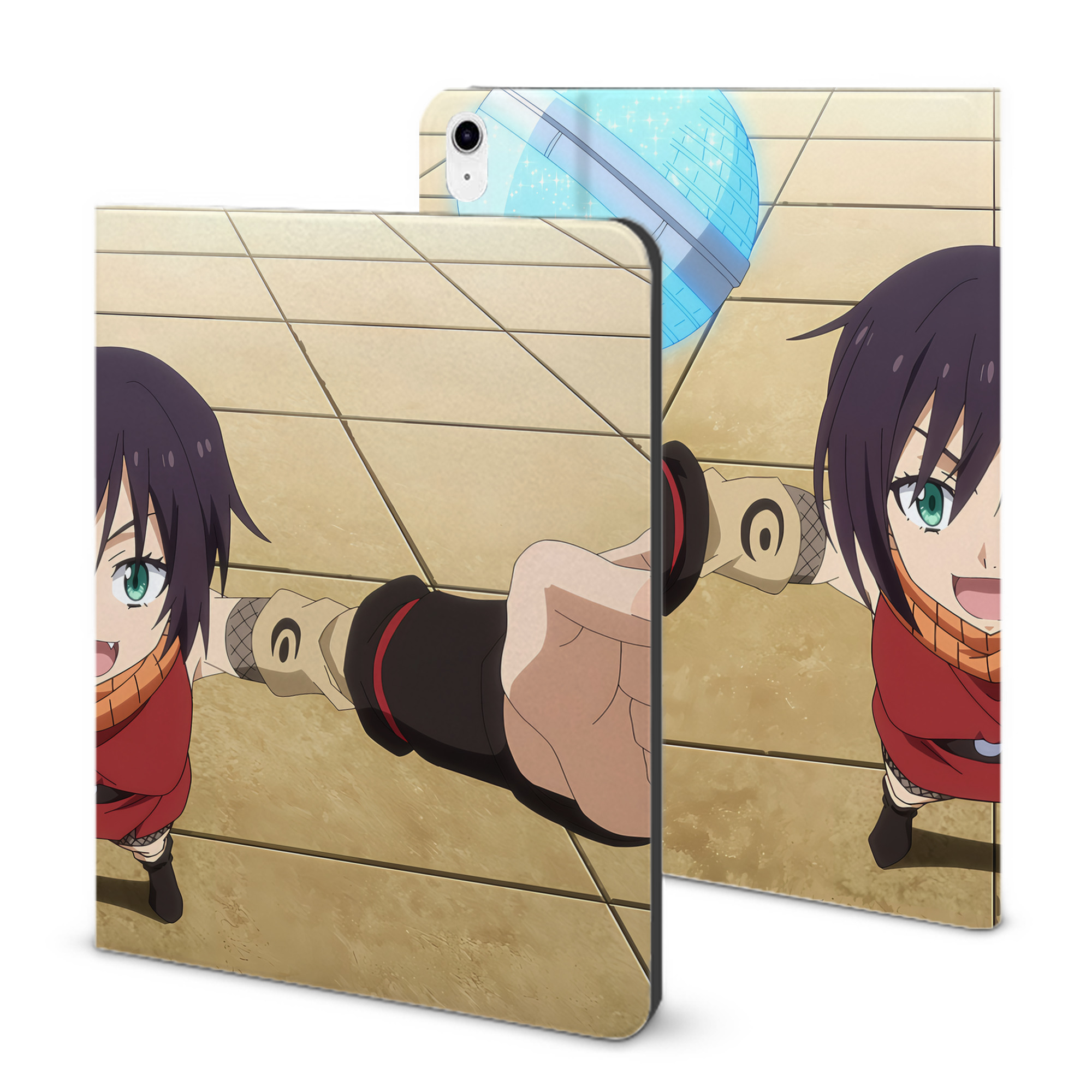 （画像用） 転スラ Regarding Reincarnated to Slime IPad ケース ブック型 PUレザー TPU 耐衝撃 軽量 薄型 ペン収納なし 全面保護 IPad 各モデル対応